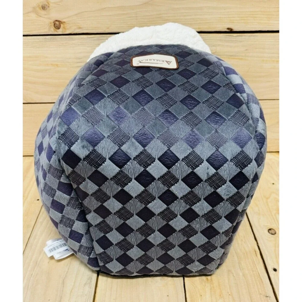 Armarkat‎ Cuddle Cave Dog Cat Pet Bed Purple Checkered Small